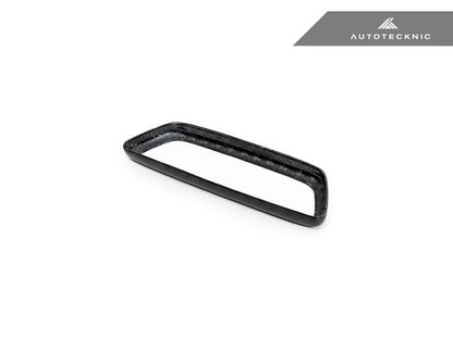 AutoTecknic Dry Carbon Front Seat Illuminated Emblem Surround Set - BMW M