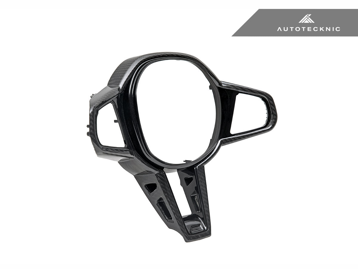 AutoTecknic LCI Carbon Steering Wheel Trim - G22/ G26 4-Series 2025-Up
