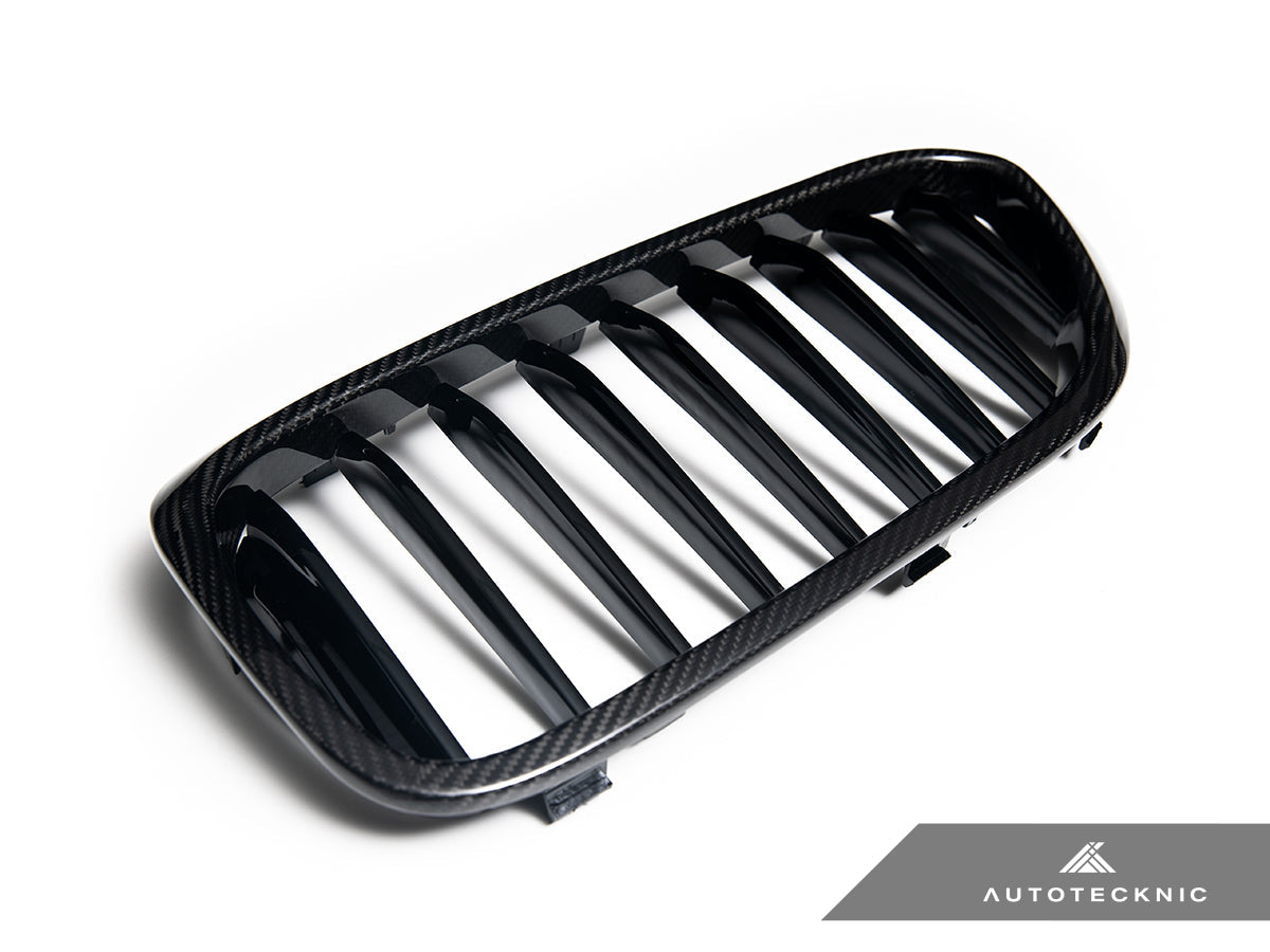 AutoTecknic Carbon Fiber Front Grille Set - G30 5-Series Pre-LCI