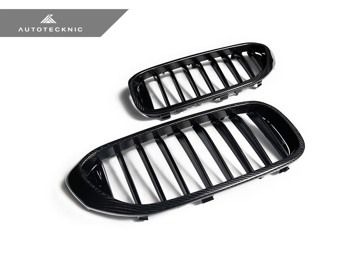 AutoTecknic Carbon Fiber Front Grille Set - G30 5-Series Pre-LCI