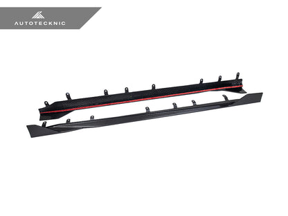 AutoTecknic Dry Carbon Side Skirt Extension Set V2 - BMW G87 M2