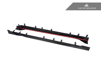 AutoTecknic Dry Carbon Side Skirt Extension Set V2 - BMW G87 M2