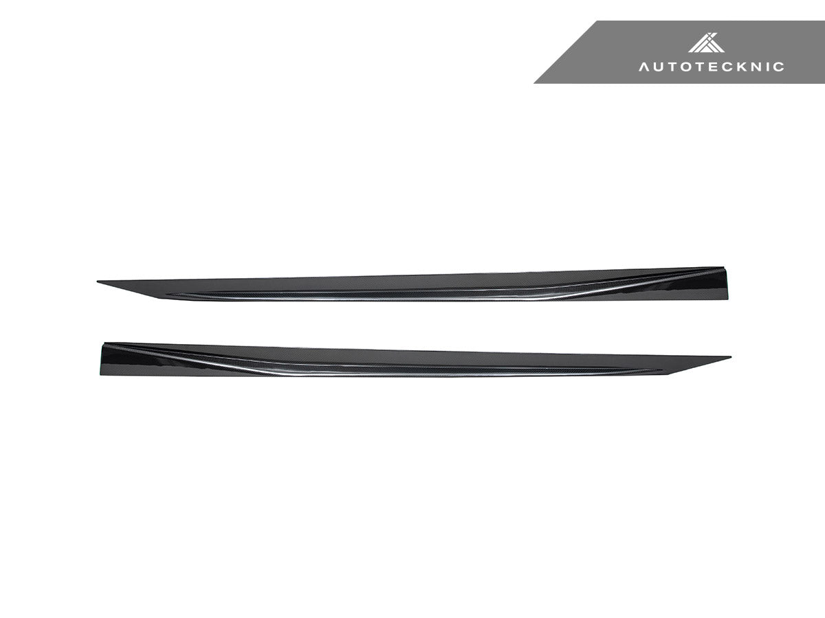 AutoTecknic Dry Carbon Fiber V2 Side Skirt Extension Set - G90/ G99 M5