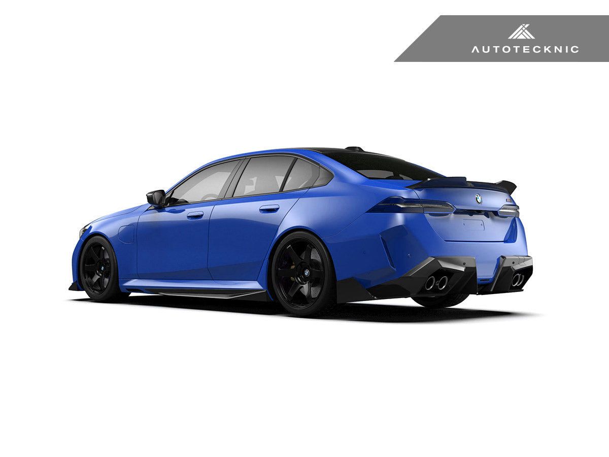 AutoTecknic Dry Carbon Fiber V2 Side Skirt Extension Set - G90/ G99 M5