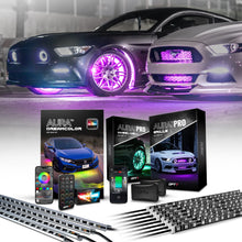 AURA PRO Exterior Pack Bundle (Grille LED Kit + Wheel Well Kit - Bluetooth Enabled APP + DreamColor Underglow LED Kit)