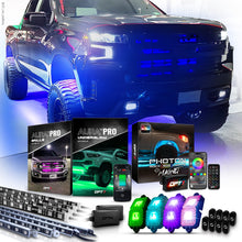 AURA PRO Exterior Pack Bundle (Grille LED Kit + Underglow LED Kit - Bluetooth Enabled APP + Photon RGB Rock Light Kit)