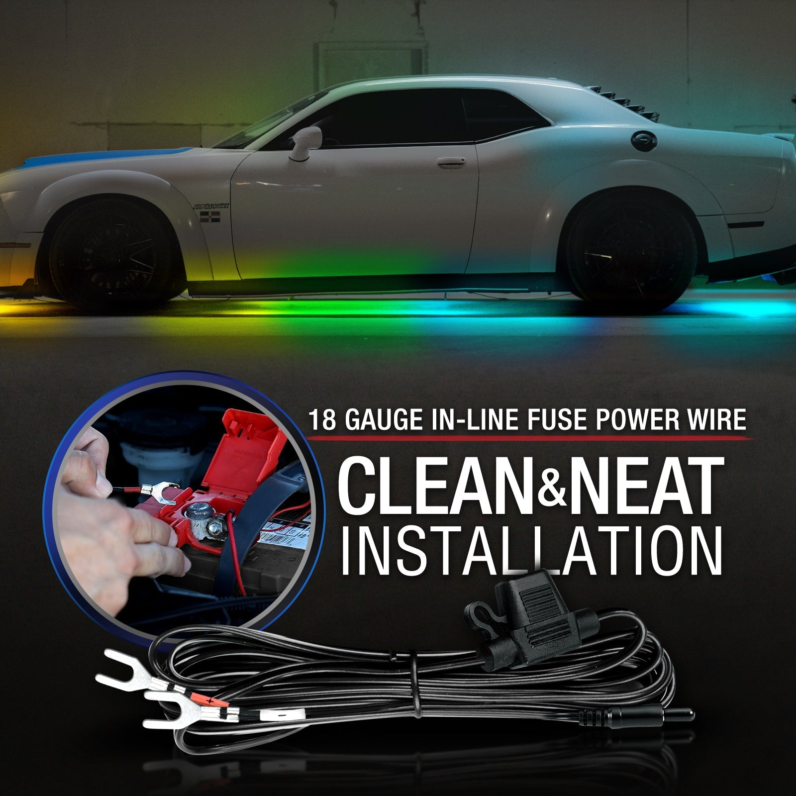 AURA LED Aluminum Underglow DreamColor Lighting Kit w-Remote