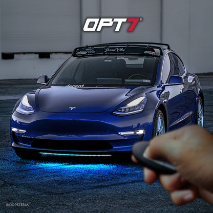 OPT7 AURA Aluminum Underglow Smart LED Lighting Kit for Cars - Exclusive Keyless Unlock Light