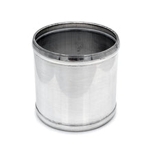 4.000" OD Aluminum Joiner with Bead Rolled Ends - Polished OD - 6061 Aluminum