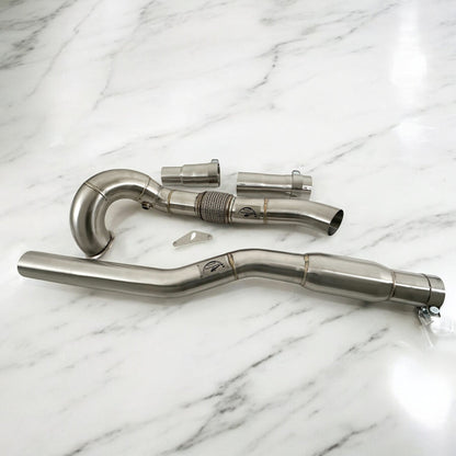 AWD 2.0T VW MK7 Golf R Race Downpipe (Catless and Catted)