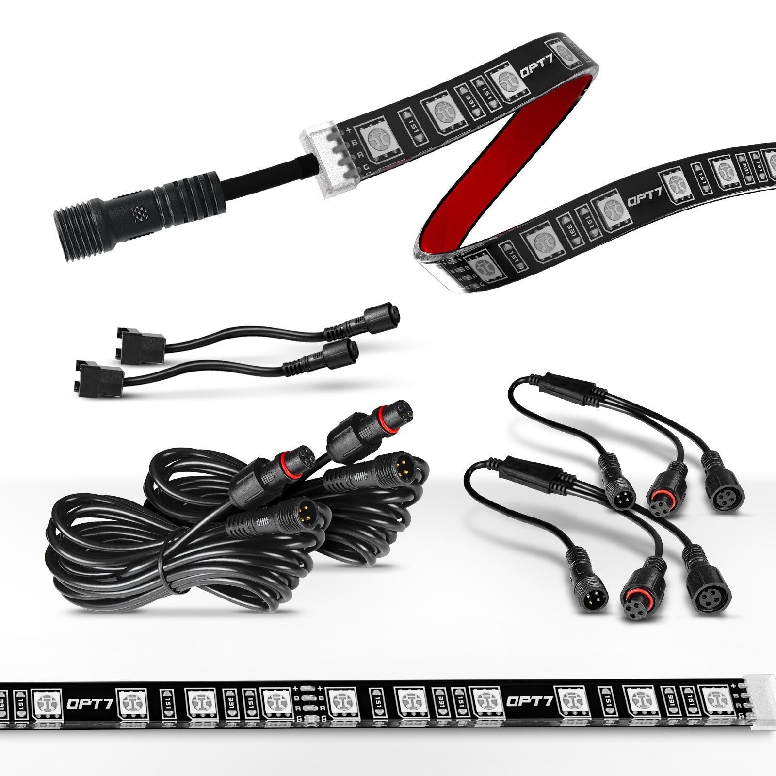 AURA LED Expansion Pack - (2) 24-Inch Strips with Splitters & Extensions