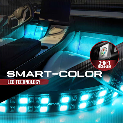 AURA LED Expansion Pack - (2) 12-Inch Strips Double Row with Splitters & Extensions