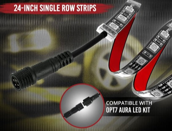 AURA LED Strip with Waterproof Connector With Extension Wire