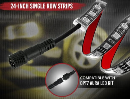 AURA LED Strip with Waterproof Connector With Extension Wire