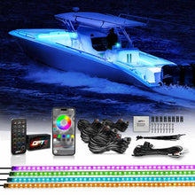 AURA PRO Boat Interior LED Lighting Kit 4 x 48-Inch Multi-Color Strips - Bluetooth Enabled APP Full Color Spectrum