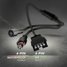AURA 2pc Flat to Round Y Splitter Connector