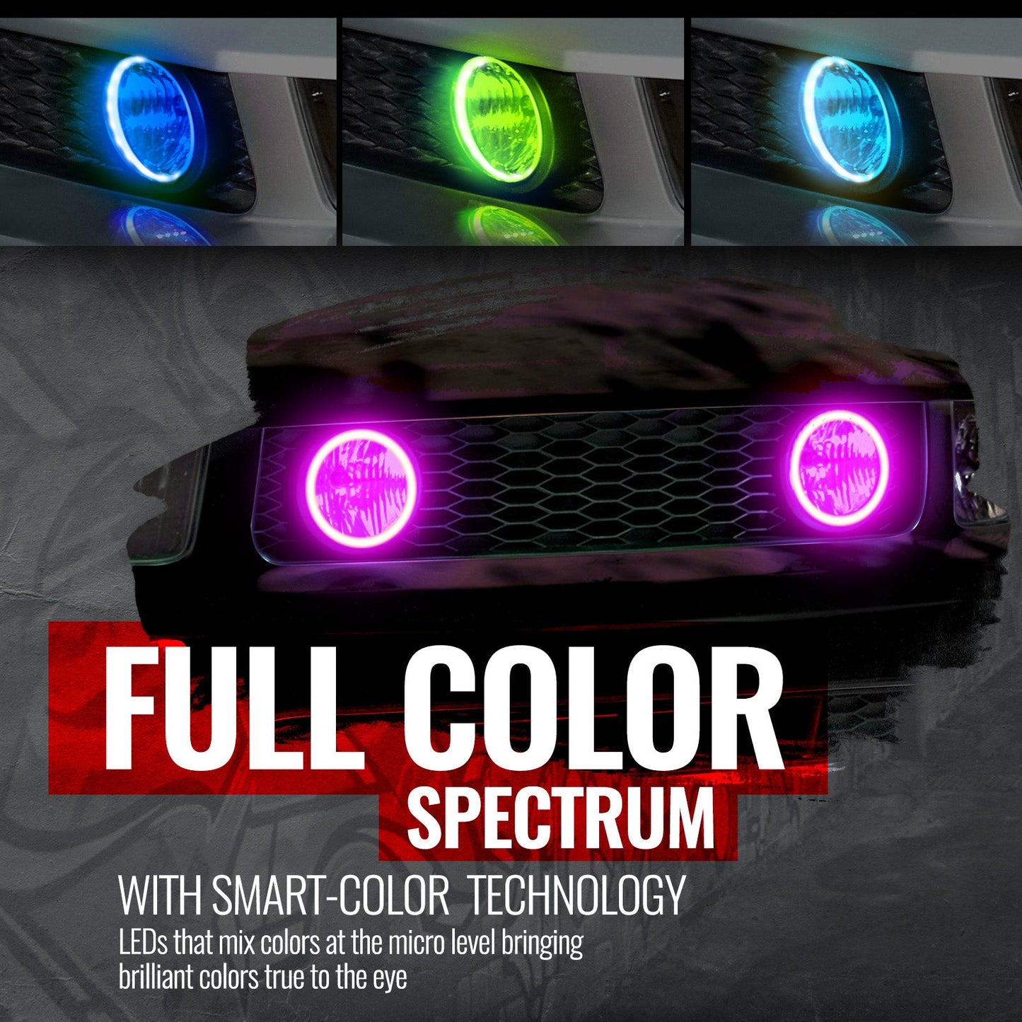 AURA 5th gen (S197) Mustang Bundle: RGB Halo O rings + Grille + Interior w- Bluetooth