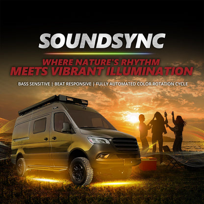 AURA PRO Class B & B+ RV Camper LED Aluminum Underglow Lighting Kit - Bluetooth Enabled APP Full Color Spectrum