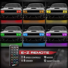 AURA Remote Control Day Time Running Light DRL Halo RGB for Dodge Challenger 08-23 - Install Friendly