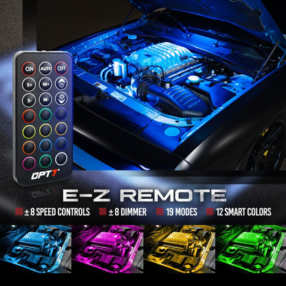 AURA Engine Bay LED Lighting Kit - Remote Control Full Color Spectrum