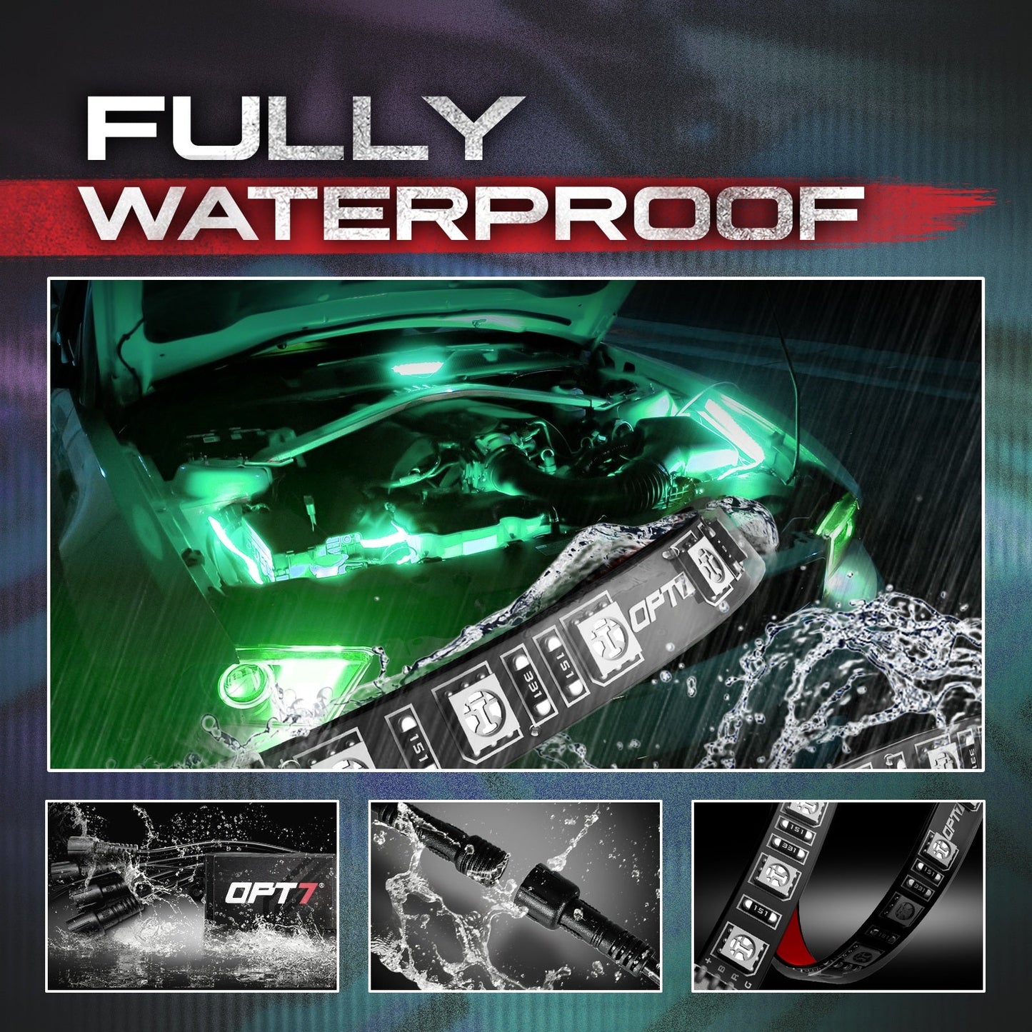 AURA Engine Bay LED Lighting Kit - Remote Control Full Color Spectrum