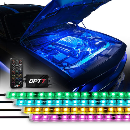 AURA Engine Bay LED Lighting Kit - Remote Control Full Color Spectrum