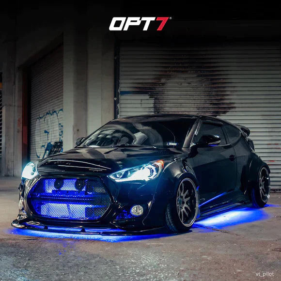 AURA Exterior Pack Bundle (Grille LED Kit - Bluetooth Enabled APP + DreamColor Underglow LED Kit + Photon RGB Rock Light Kit)