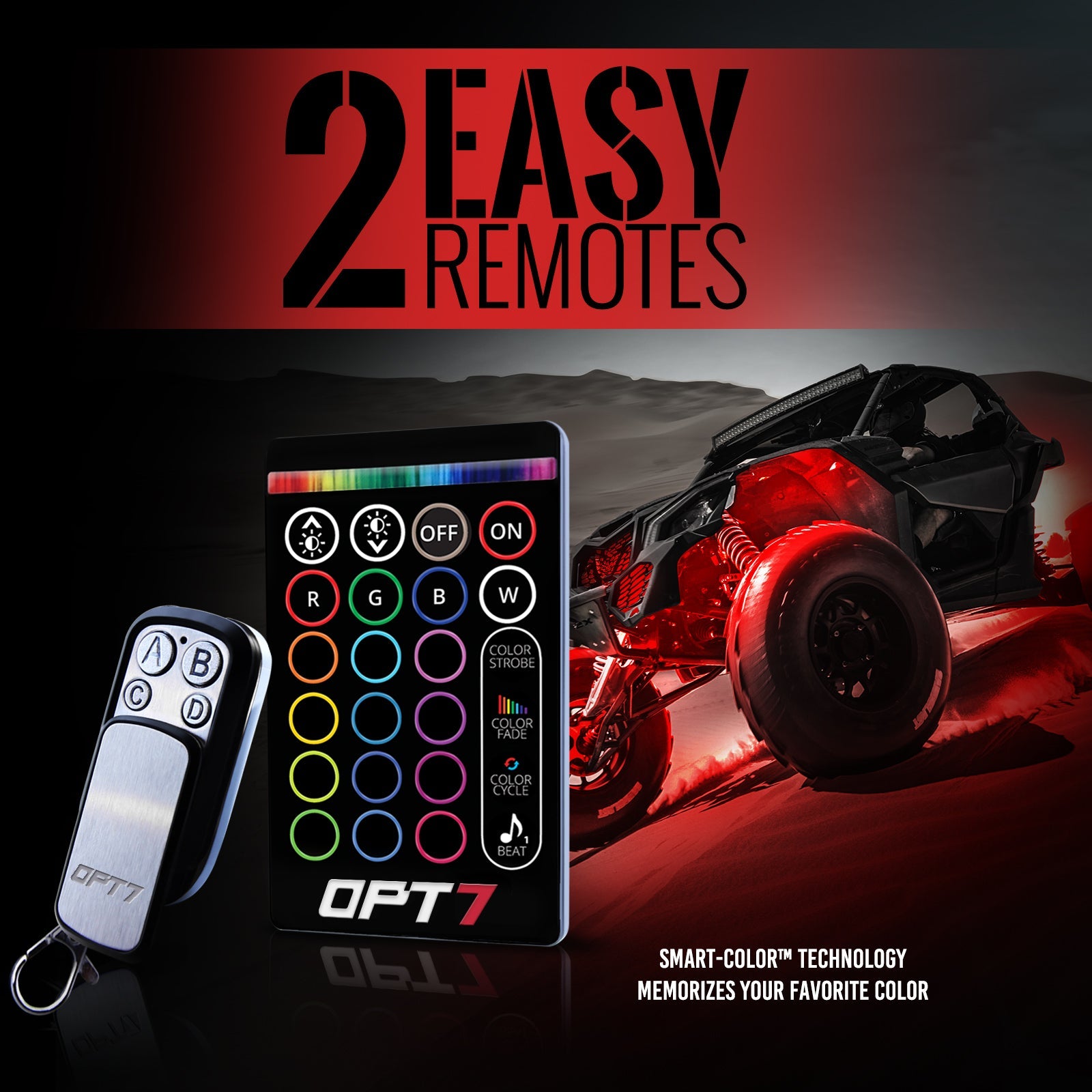 AURA ATV-UTV Underbody Glow LED Lighting Kit Remote Control - Full Color Spectrum