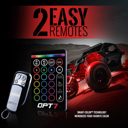 AURA ATV-UTV Underbody Glow LED Lighting Kit Remote Control - Full Color Spectrum
