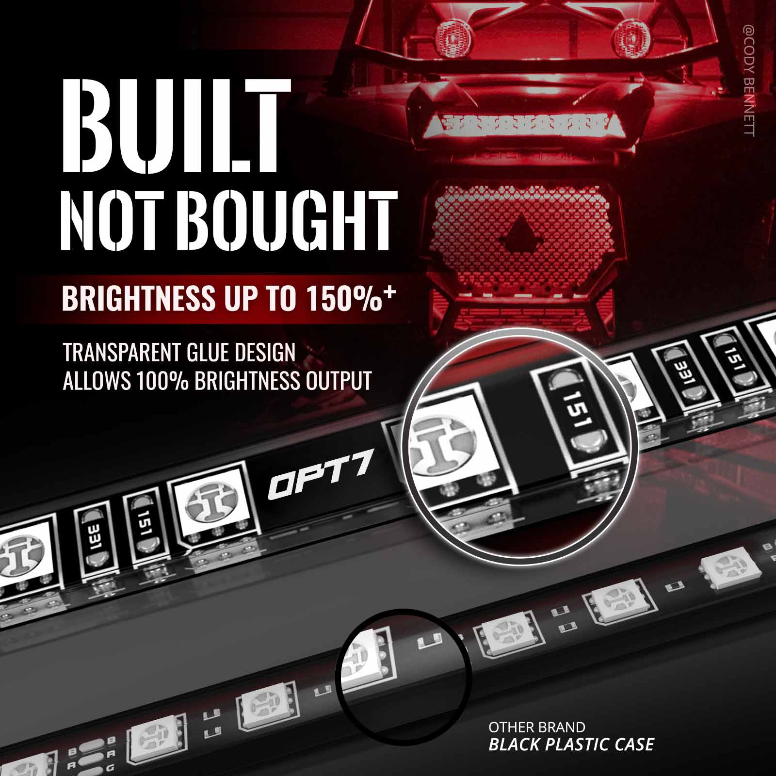 AURA ATV-UTV Underbody Glow LED Lighting Kit Remote Control - Full Color Spectrum