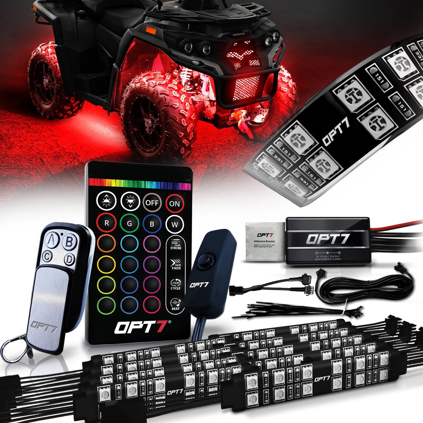AURA ATV-UTV Underbody Glow LED Lighting Kit Remote Control - Full Color Spectrum