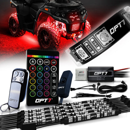 AURA ATV-UTV Underbody Glow LED Lighting Kit Remote Control - Full Color Spectrum