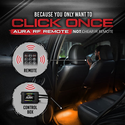 AURA LED Interior Ambient Lighting Kit - Remote Control Full Color Spectrum