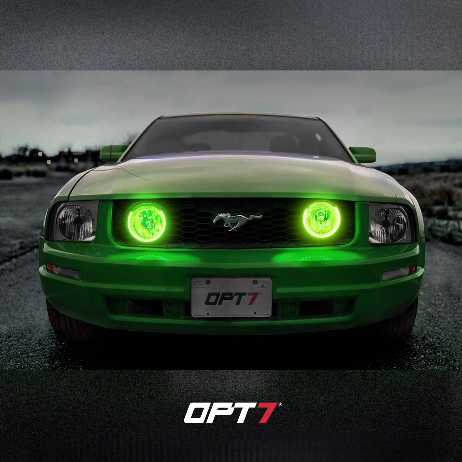 AURA Remote Control Day Time Running Light DRL Halo RGB for Ford Mustang 2005-2014 - Install Friendly