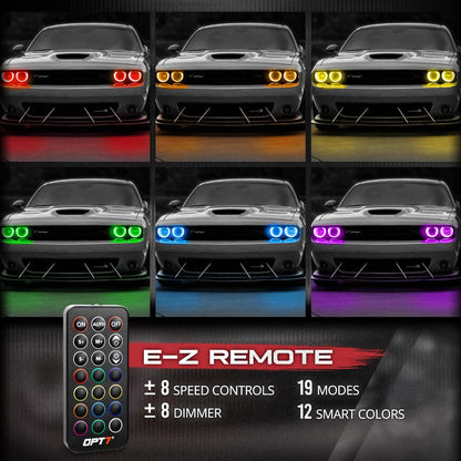 AURA 5th gen (S197) Mustang Bundle: RGB Halo O rings + Grille + Interior w- Bluetooth
