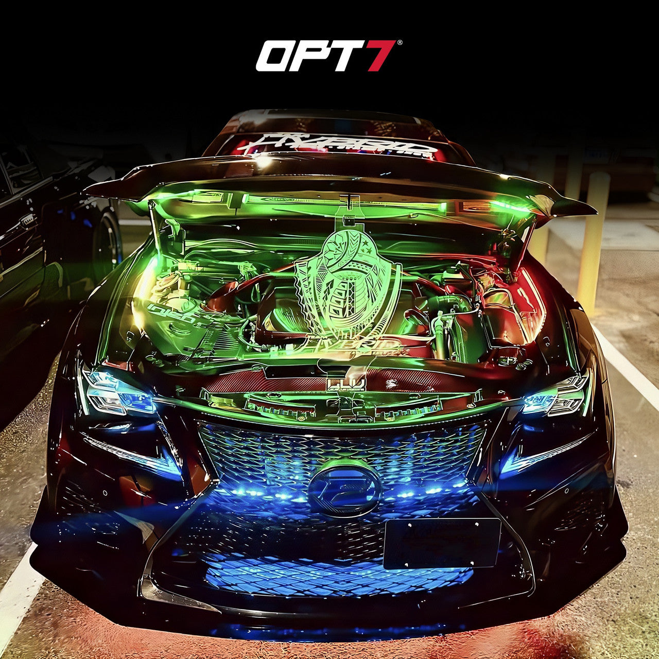 AURA PRO Engine Bay LED Lighting Kit ( 4 x 12-Inch or 4 x 24-Inch) - Bluetooth Enabled APP Full Color Spectrum