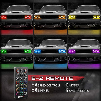 AURA LED Lighting Kit Triple Bundle (Halo + Interior + Underglow) for Dodge Challenger - Remote Control