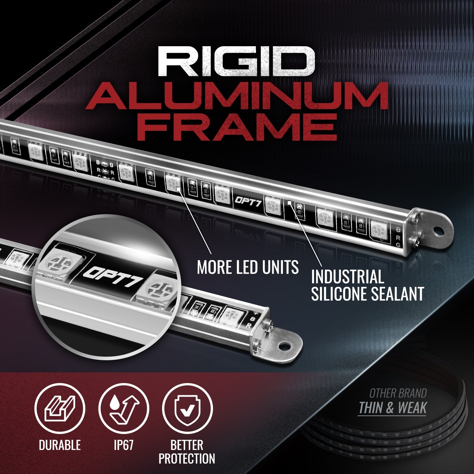 AURA RV LED Aluminum Underglow Lighting Kit - Wireless Remote Control Full Color Spectrum