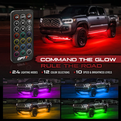 AURA Class B & B+ RV Camper LED Aluminum Underglow Lighting Kit - Wireless Remote Control Full Color Spectrum