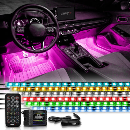 AURA LED Interior Ambient Lighting Kit - Remote Control Full Color Spectrum