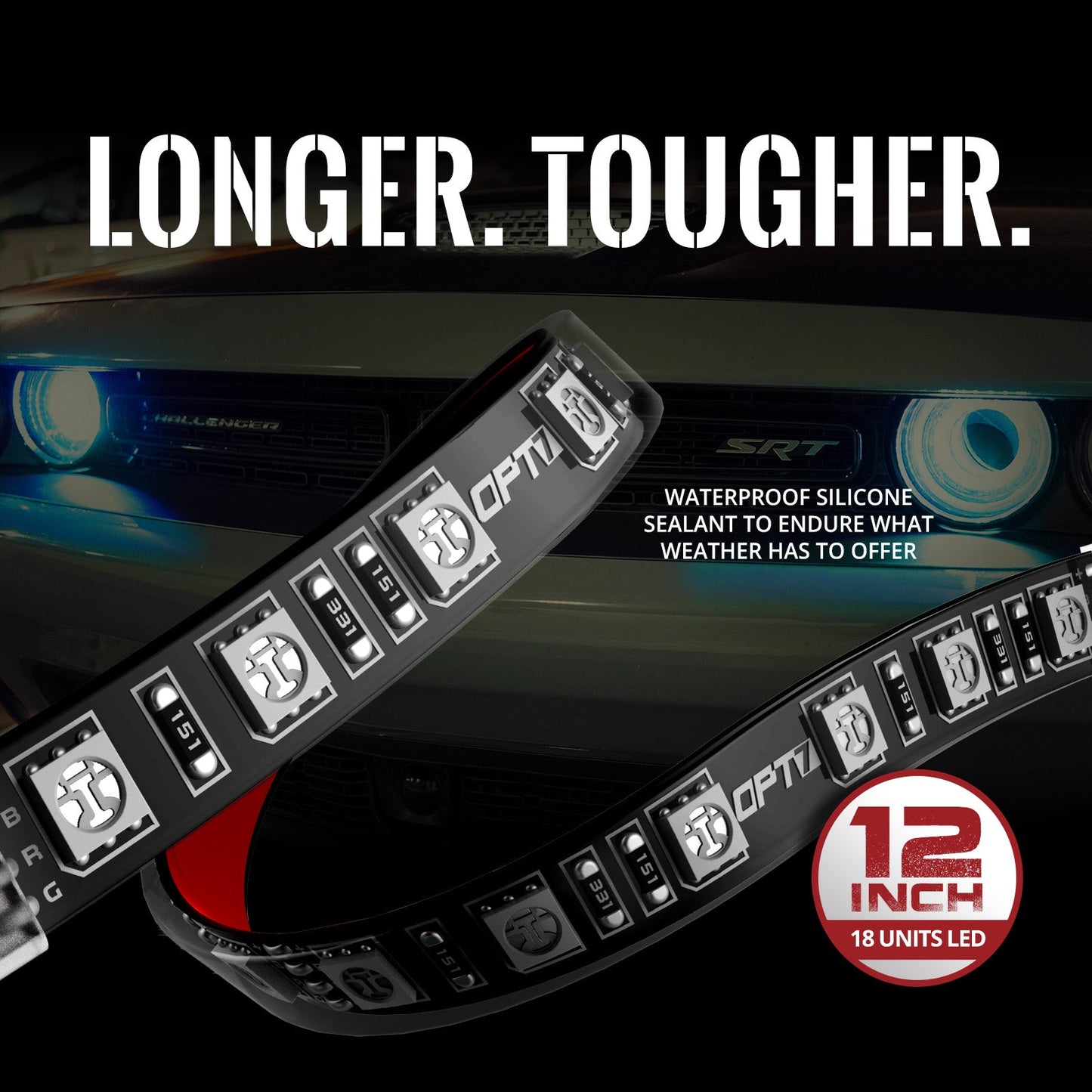 Dodge Challenger 08-23 AURA PRO Bluetooth DRL Halo RGB - Install Friendly