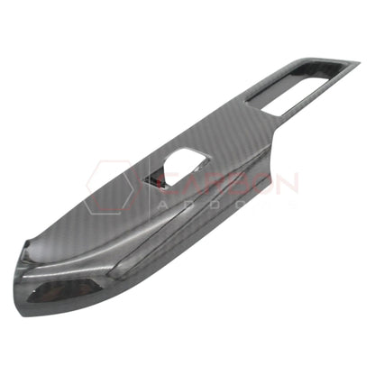 Real Carbon Fiber Window Switch Control Trim Covers V2 for 2024+ Ford Mustang
