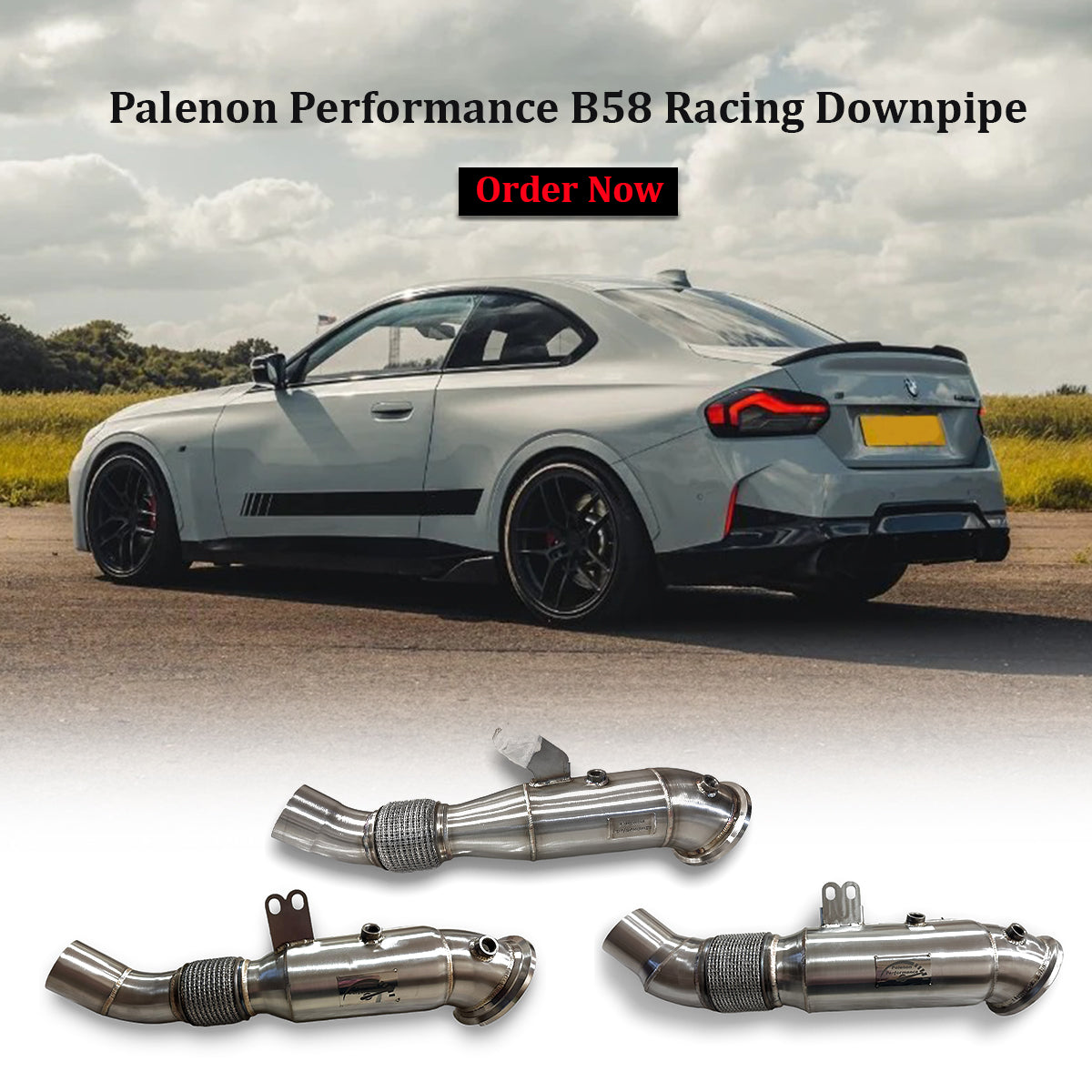 5 Inch B58 Downpipe For Supra & BMW 3.0L - M340i, M440i, M240i, 340i, 440i, 540i, 640i, 740i, X3, X4, X5