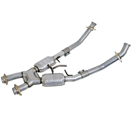 BBK Performance Parts - 2.50 X-Pipe w/Converters - 86-93 Mustang 5.0L