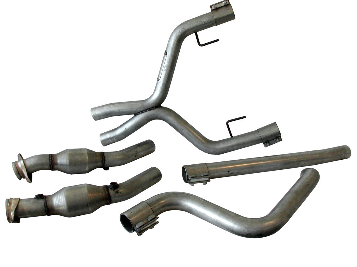 BBK Performance Parts - Off-Road X-Pipe w/Conv. - 05-09 Mustang V6