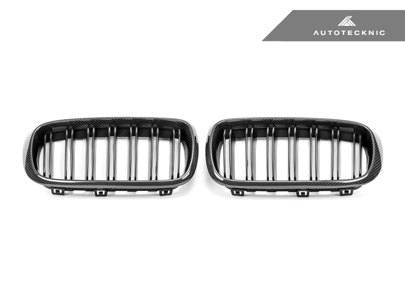 AutoTecknic Dual-Slats Carbon Fiber Front Grille Set - F15 X5 | F85 X5M & F16 X6 | F86 X6M