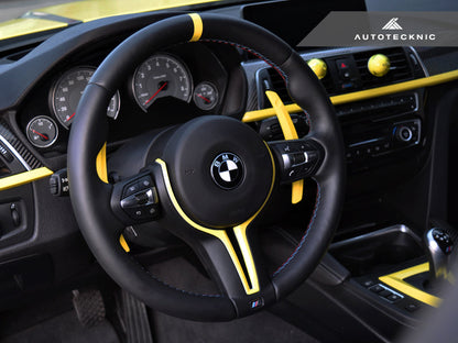 AutoTecknic Painted Steering Wheel Trim - BMW F87 M2 | F80 M3 | F82/ F83 M4 | F10 M5 LCI | F06/ F12/ F13 M6