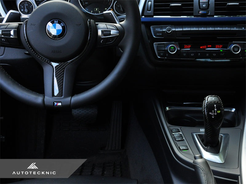AutoTecknic Carbon Fiber M-Sport Steering Wheel Trim - F15 X5 | F16 X6