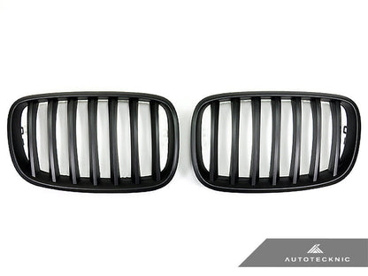 AutoTecknic Stealth Black Front Grille Set - E70 X5 / X5M | E71 X6 / X6M