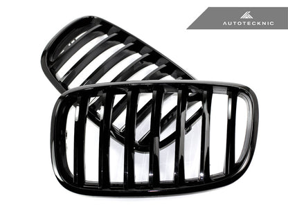AutoTecknic Gloss Black Front Grille Set - E70 X5 / X5M | E71 X6 / X6M